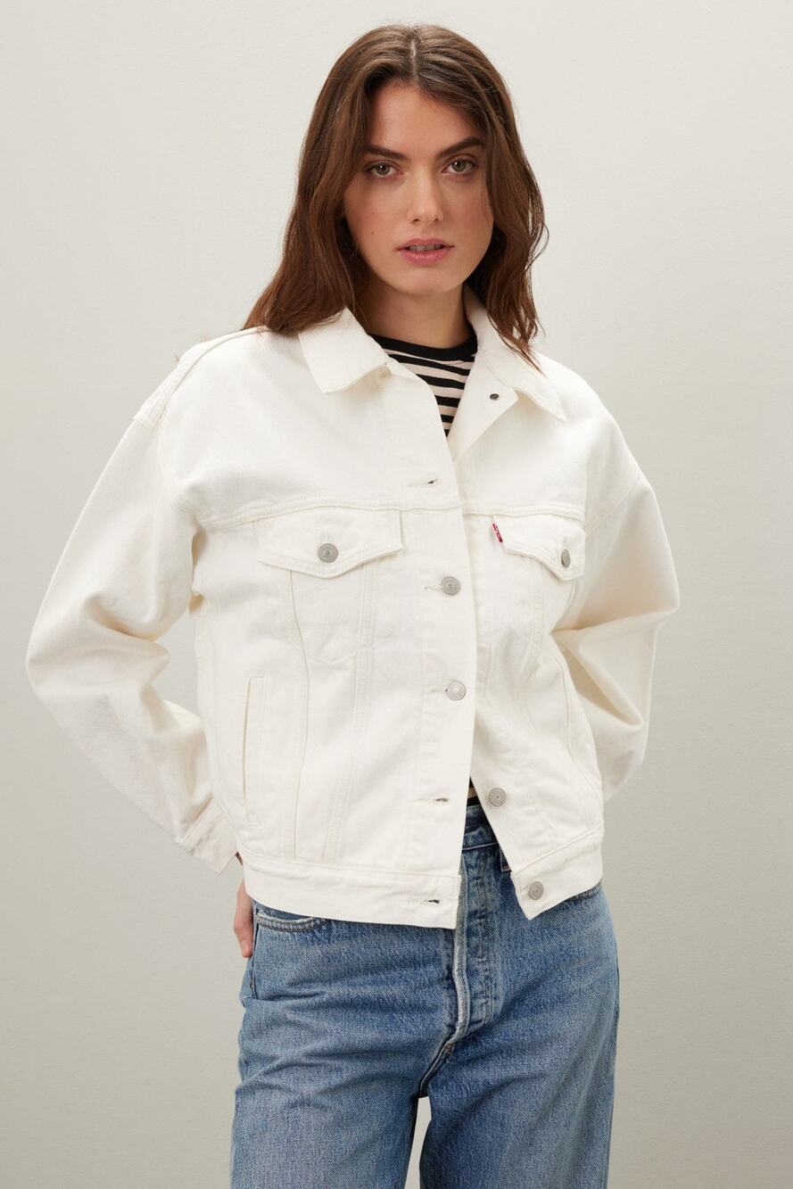 Levi's 90s White Trucker Jacket - Sz M